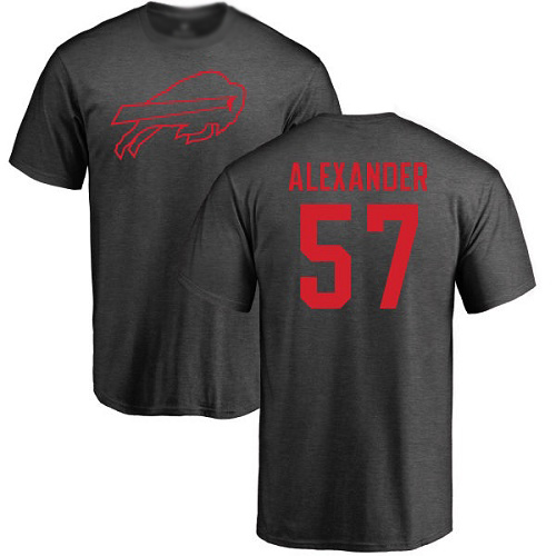 Men NFL Buffalo Bills #57 Lorenzo Alexander Ash One Color T Shirt